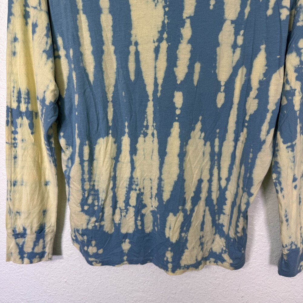 Hard Tail Top Womens Small Tie Dye Long Sleeve Tunic Cotton Modal Artsy USA Y2K - Picture 7 of 12
